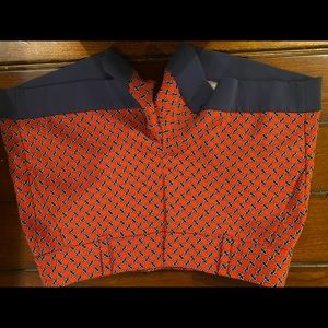 Ann Taylor size 2P navy/red/white shorts.